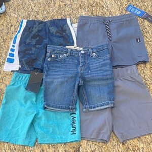 Bundle of Boys Shorts - Nike, Levi’s,  Nautica and Hurley - Size 3T